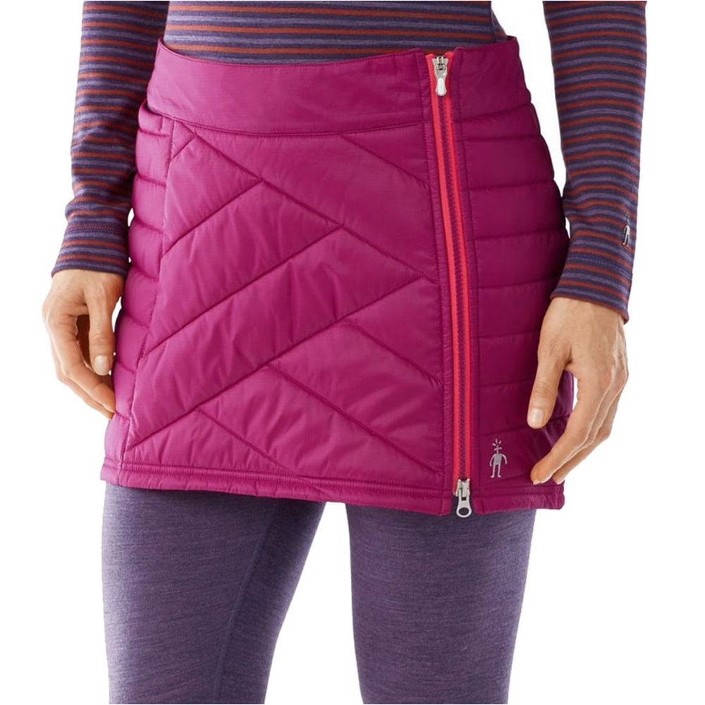 Smartwool Smartloft Hibiscus Pink Corbet 120 Hiking Merino Wool Puffer Skirt M